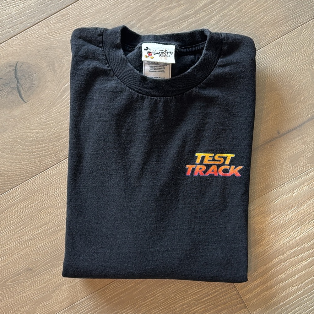 Vintage Disney WDW Epcot Test Track Long Sleeve Tshirt L